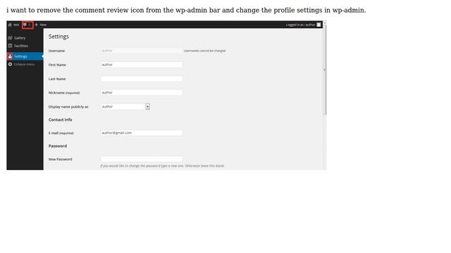 Wordpress: How to remove comments option from wp-admin bar and modify profile icon? смотреть онлайн