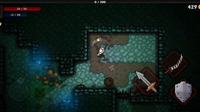 прохожу второй уровень подземелья в игре Pocket rogues смотреть онлайн