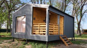 Обзор дома 6х5 в стиле Барн Хаус. База Тритон