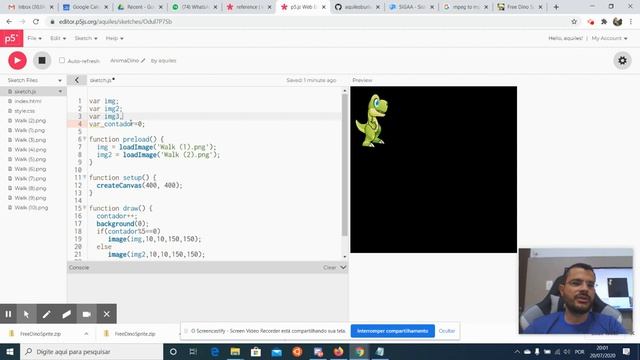 Como fazer animações no P5js - AnimaDINO смотреть онлайн
