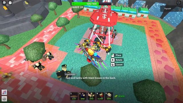 Челлендж только золотой миниганнер (с баффами Frost Invasion) Tower Defense Simulator смотреть онлайн