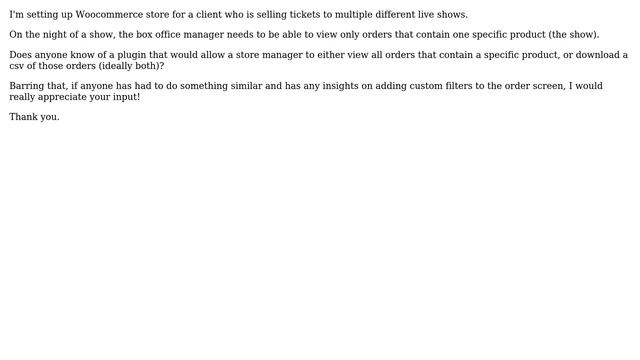 Wordpress: Filter orders by product in admin смотреть онлайн