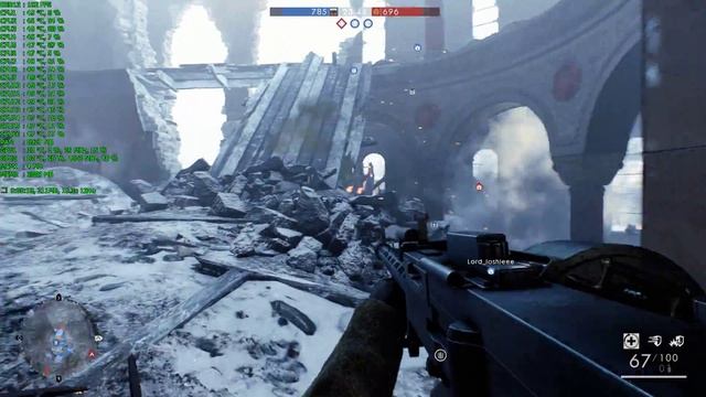 Battlefield 1: Во имя царя тест GPU/CPU- 64 игрока смотреть онлайн