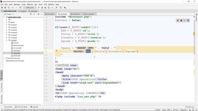 PHP Insert into DB смотреть онлайн