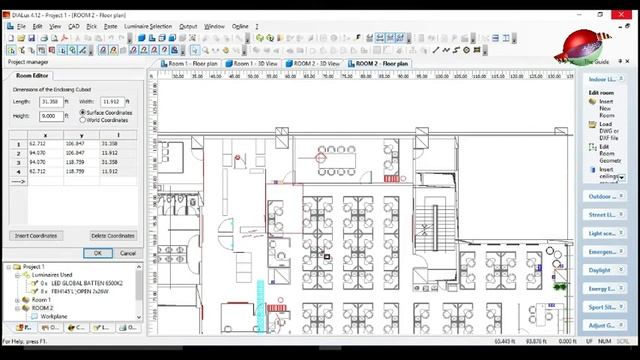 Interior lighting Design by dialux with using autocad Drawing - Tutorial 2 - Tamil - Aathi antham смотреть онлайн