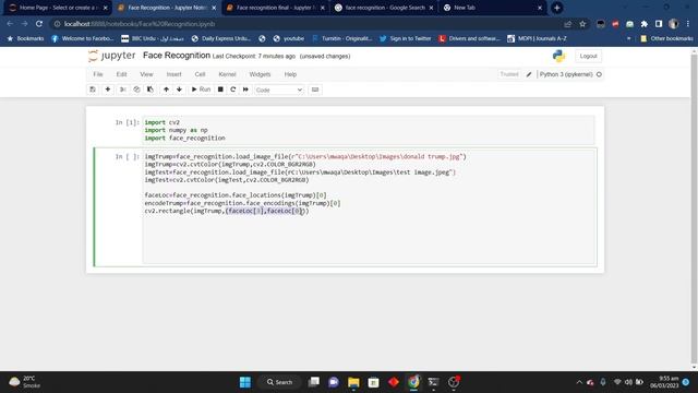 OpenCV Face Recognition Project: Design and Implementation|jupyter notebook -@shahzaib_hamid смотреть онлайн