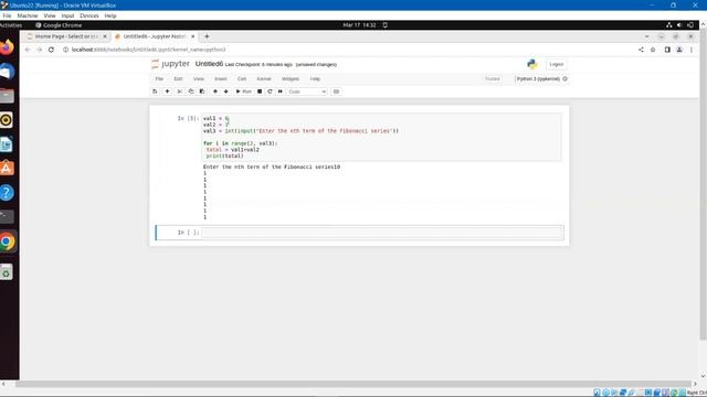 Python program for Fibonacci Series смотреть онлайн