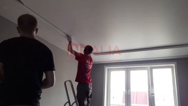 Монтаж двухуровневого потолка. смотреть онлайн