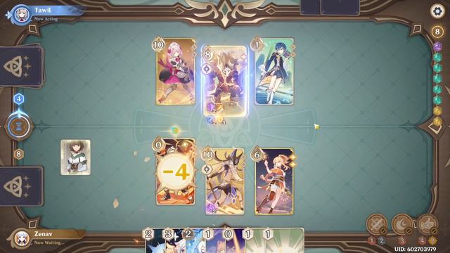 Multiplayer TCG Genshin Gameplay with Cyno Overload Deck смотреть онлайн