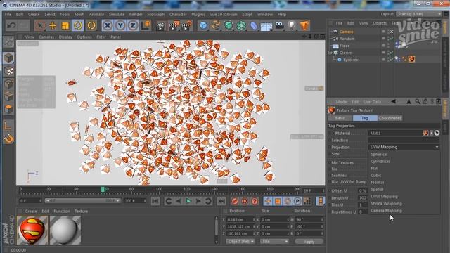 Динамические текстуры в Cinema 4D. смотреть онлайн