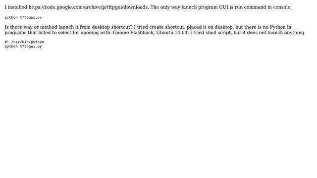 Ubuntu: Run Python utility from shortcut смотреть онлайн