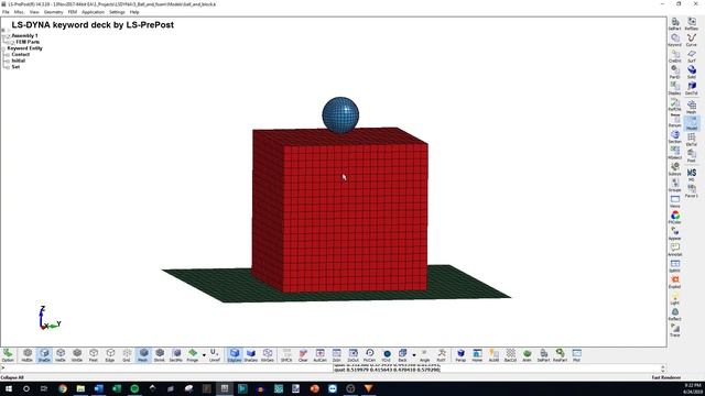 LS-Dyna Ball and Block Tutorial Part 2: Database Sensor Output Setup смотреть онлайн