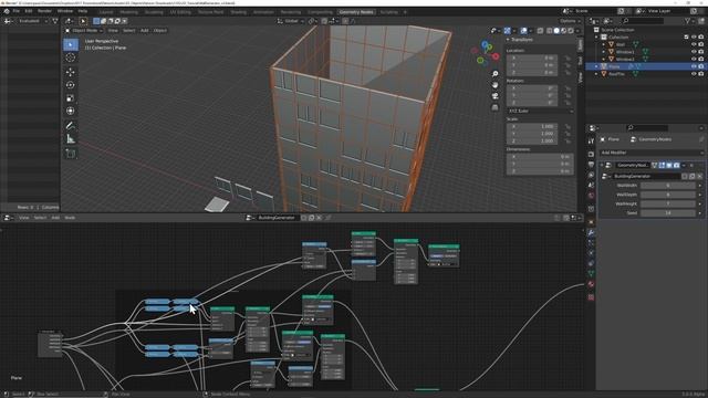 DIY building generator with geonodes in Blender 3.0 Alpha - Part 3 смотреть онлайн