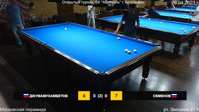 Турнир БК "Абриколь" г. Астрахань Семёнов Дмитрий - Джумамухамбетов Рубен смотреть онлайн