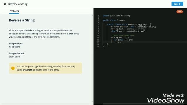 Reverse a string | java projects | java | khushi ozha смотреть онлайн