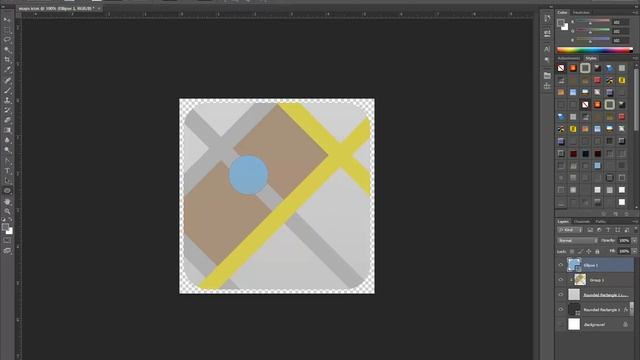 Make a custom Google Maps Icon in Photoshop смотреть онлайн