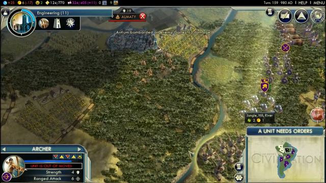 Let's Play Civilization V (Part 15 with the slydessertfox)-Mic problems are done! смотреть онлайн
