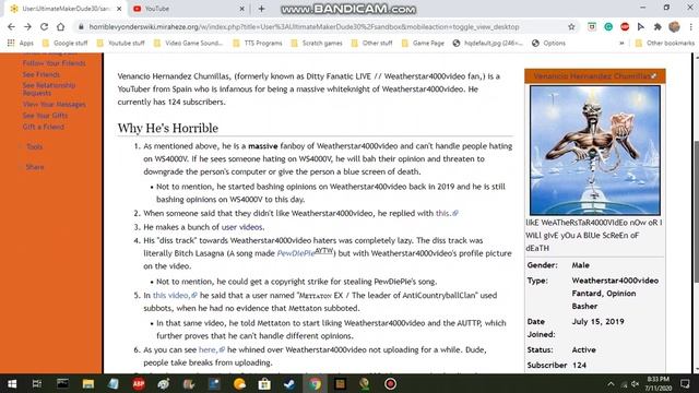 LOL There's a Horrible Vyonders Wiki page out of Venancio Harnandez Chumillas. смотреть онлайн