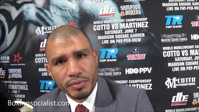 Miguel Cotto on when he starts training camp for Sergio Martinez смотреть онлайн