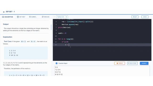 Perimeter of a matrix | IDP Set 1 || Python coding Tips Tricks || Nxtwave ccbp || Python programmin смотреть онлайн