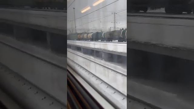 Электровоз вл11м-211б/211а с грузовым поездом стоит в ожидании отправления на ст. Тихонова пустынь смотреть онлайн