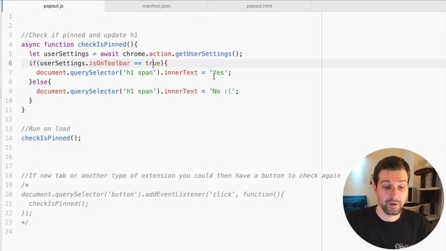 How to find out if your Chrome Extension is "pinned" or not - Manifest Version 3 смотреть онлайн