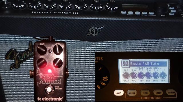 Fender Mustang III and TC Electronics Dark Matter Distortion смотреть онлайн