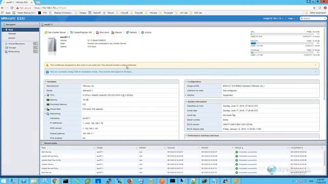 vSphere 6.7 - How to install and configure VMware ESXi 6.7 смотреть онлайн