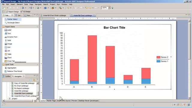 Waterfall Chart смотреть онлайн