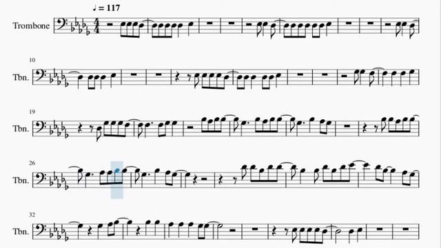 Trombone Sheet Music: How to play Dancing On My Own by Robyn смотреть онлайн
