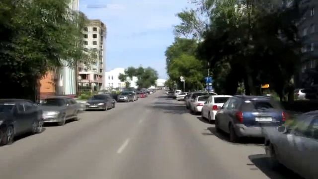 Новосибирск. Ленина - Комсомольский пр. - Шамшурина - Туннельный спуск. смотреть онлайн