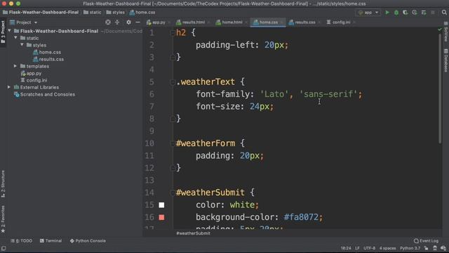 [Python Project] Building a Weather Dashboard in Flask and Python - Quick Overview! смотреть онлайн