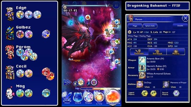 Final Fantasy Record Keeper - Dragonking Bahamut FFIV, sub-30 (60 FPS) смотреть онлайн
