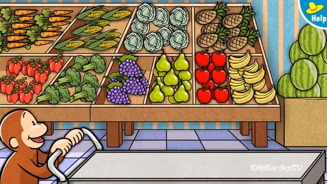 Curious George I Supermarket Mixup Game смотреть онлайн