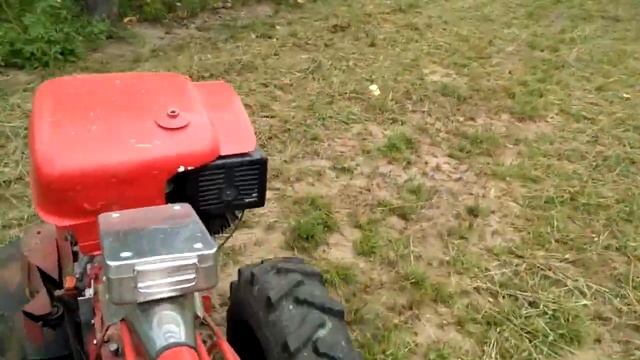 Работа модернизированной косилки КРМ-1