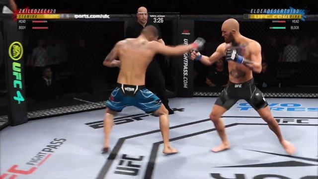 UFC 4 - Double spin feint makes player rage quit смотреть онлайн