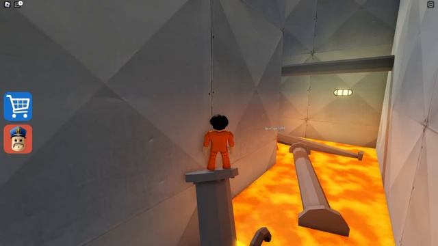 ?ПОБЕГ ОТ ОГНЕННОГО БАРРИ + ПОЛ ЭТО ЛАВА В РОБЛОКС! ШЕДИ ROBLOX смотреть онлайн