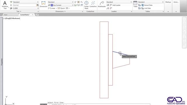 AutoCAD 2017: Centerlines and Centermarks смотреть онлайн
