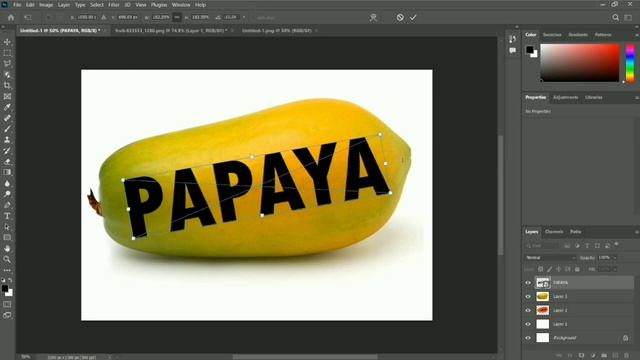 How to create PAPAYA text effect, You learn photoshop manipulation typography,LIKE COMMENT SUBSCRIB смотреть онлайн
