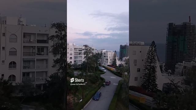 Кипр, Лимасол, вечер, тучи