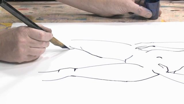 How to Use A Reed Pen and Ink in Figure Drawing - with Artist Bill Buchman смотреть онлайн