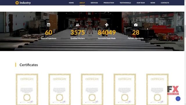 Industry - Industrial company Bootstrap Landing Page Template TMT Ram смотреть онлайн