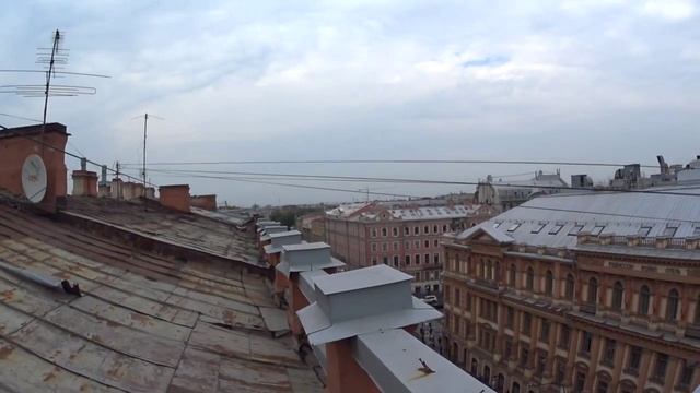 Экскурсия по крышам Питер снято на Sony HDR-as-100 смотреть онлайн