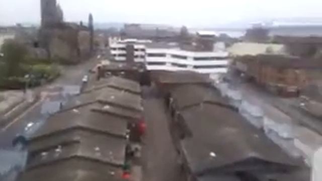 Greenock Scotland, town centre смотреть онлайн