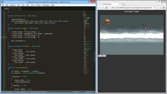 Как создать игру на HTML5 - 14 - Координаты Объектов смотреть онлайн