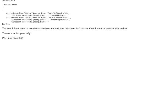 Excel-VBA: Change the Filter of only one Pivot-Table (2 Solutions!!) смотреть онлайн