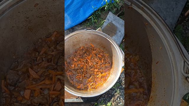 Плов на костре.