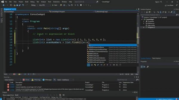 lambda expression in c#