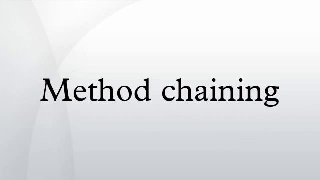 Method chaining смотреть онлайн