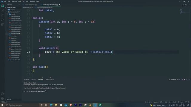 OOPS - Constructor with Default arguments смотреть онлайн